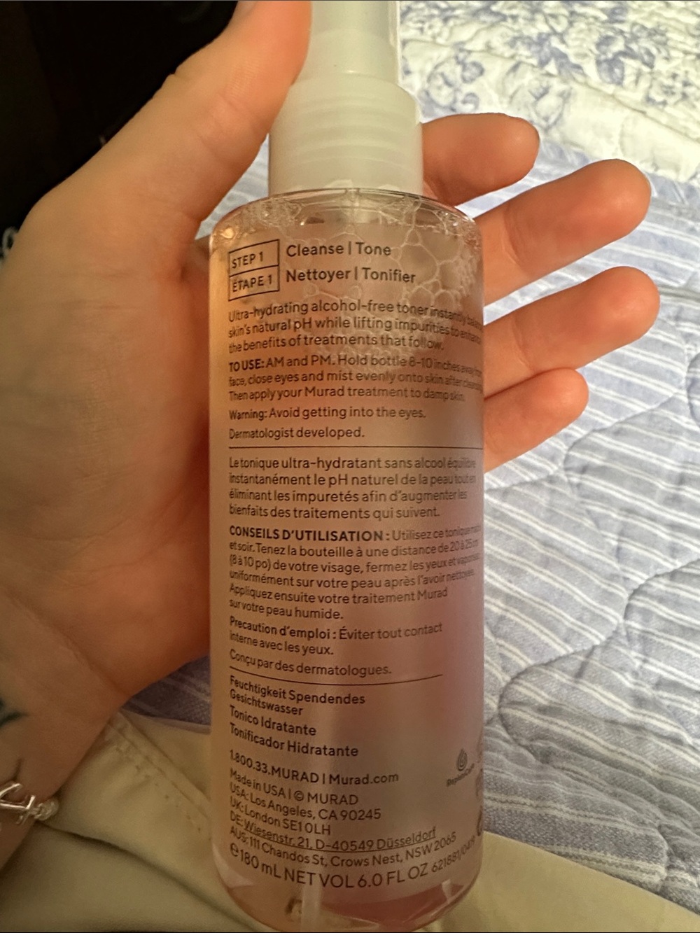 adidas Pink Hydration Toner Bottle - Picture 2 of 2
